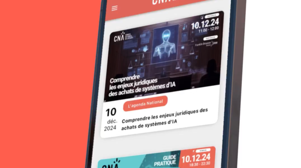 Découvrez la nouvelle application du CNA !