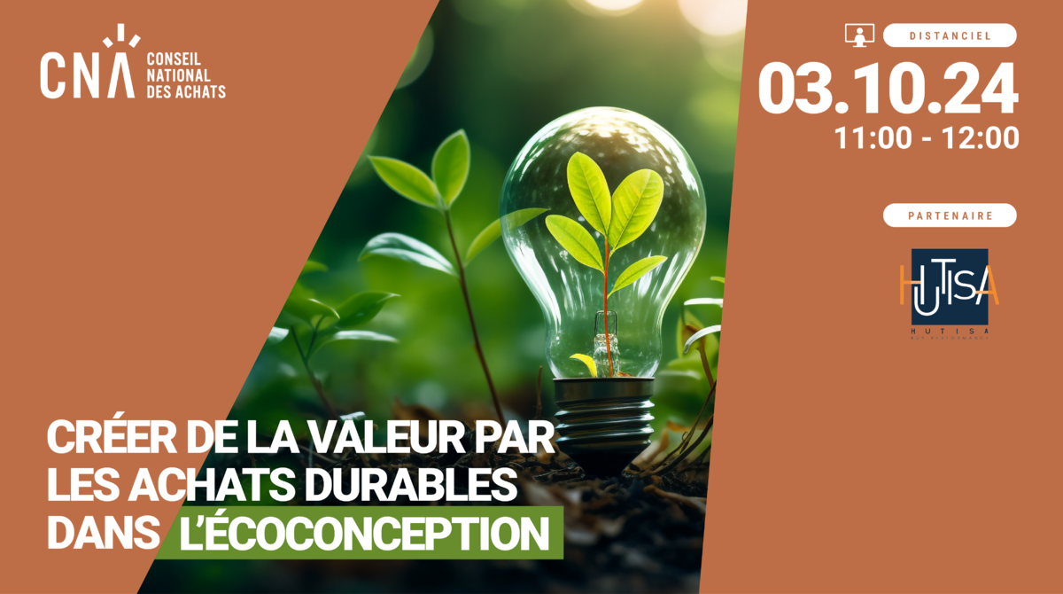 Créer de la valeur par les Achats Durables dans l’Ecoconception