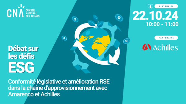 Débat sur les défis ESG: Conformité législative et amélioration RSE dans la chaîne d'approvisionnement avec Amarenco et Achilles