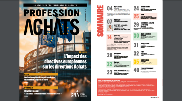 Profession Achats n°95 - L'impact des directives européennes sur les directions Achats