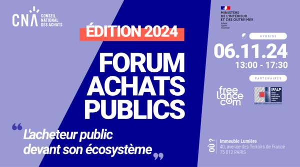 Forum Achats Publics 2024 | L'acheteur public devant son écosystème