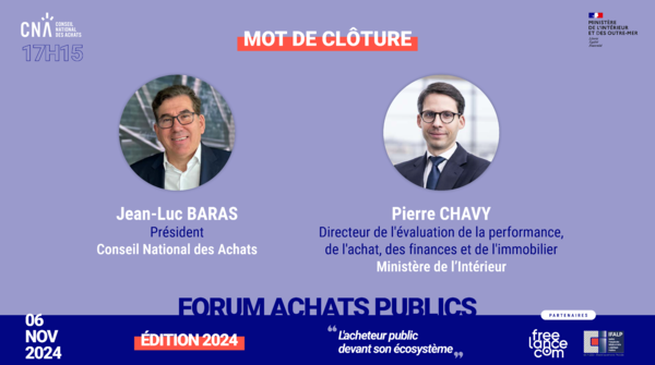 Le mot de clôture - Forum Achats Publics | 6.11