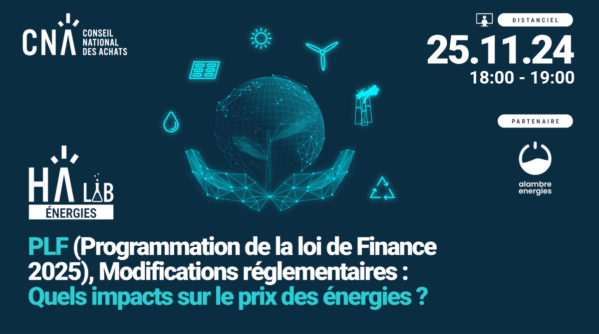 HA LAB' ÉNERGIES N°20  | PLF (Programmation de la loi de Finance 2025), Modifications réglementaires : Quels impacts sur le prix des énergies ?