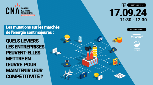 Mutations sur les marchés de l'énergie : Quels leviers mettre en œuvre pour maintenir sa compétitivité ?