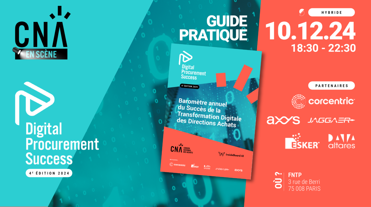 CNA en scène | Baromètre du succès de la transformation digitale des directions Achats - 4e édition