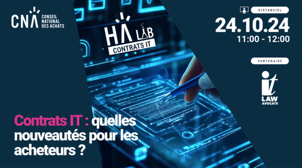 HA LAB' CONTRATS IT | Contrats IT : Quelles nouveautés pour les acheteurs ?