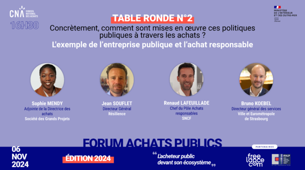 L'exemple de l’entreprise publique et l’achat responsable - Forum Achats Publics | 6.11