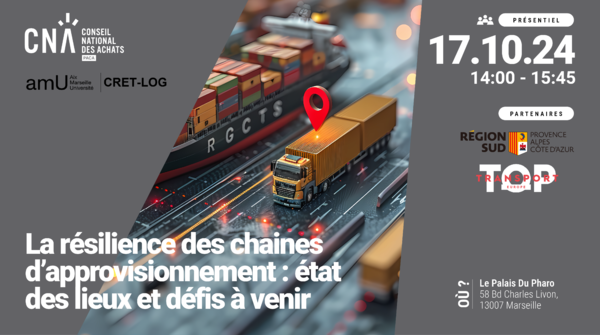 PACA | SALON TOP TRANSPORT 2024 : La résilience des chaines d’approvisionnements : état des lieux et défis à venir 